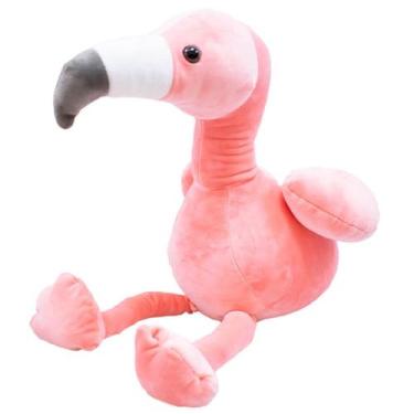 Imagem de Flamingo Rosa de Pelúcia 44cm Plush Macio - Fofy Toys
