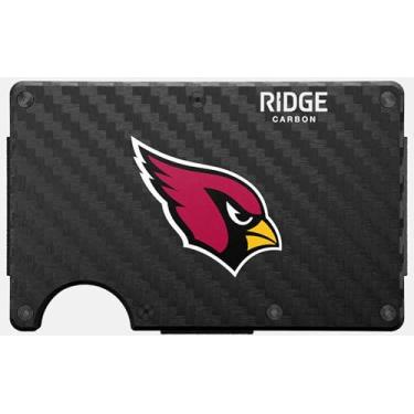 Imagem de The Ridge NFL Edition, carteira masculina minimalista de metal de alumínio – bloqueio RFID, elástico, bolso frontal fino para cartão de crédito com alça para dinheiro e um clipe de dinheiro adicional