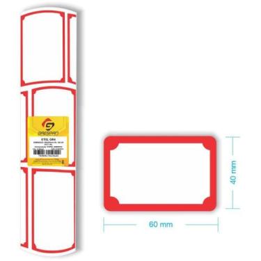 Imagem de Etiqueta para Preço GR-4 60X40MM com 150 Etiquetas - Pacote com 03 Rol