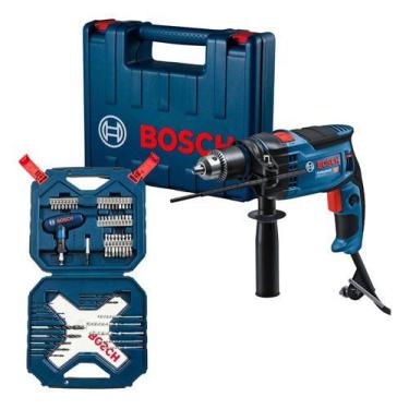 Imagem de Furadeira Impacto Bosch Gsb 16 Re 850w Com Kit 4 Brocas 220v, 220V