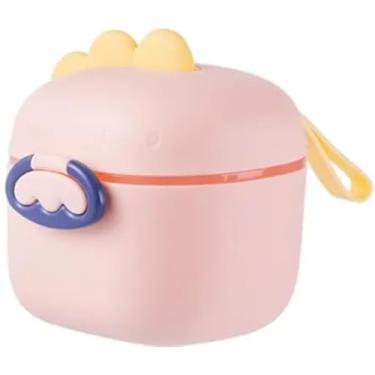Imagem de Porta Leite em Pó Bebê para Passeio e Viagem – Com Dosador, e Nivelador | Livre de BPA (Rosa)