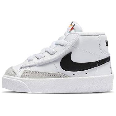 Imagem de NIKE Tênis infantil BLAZER MID '77 (TD) branco/preto laranja total tamanho 17