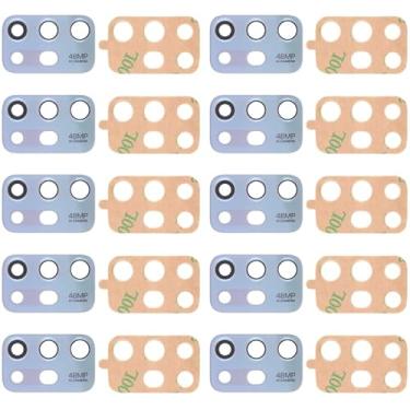 Imagem de YUNCHAO Acessórios telefônicos 10 PCS Lente da câmera traseira para Motorola Moto G20 XT2128-1 XT2128-2 Substituição do telefone celular