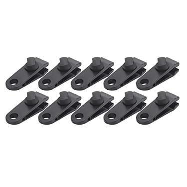 Imagem de Tenda Fixação Clamp Windproof Clamp Set Grommet Tent Clips Tarp Fixo Clipe Forte Força de Fixação para Outdoor Camping Sailing Picnic ABS Preto 10PCS