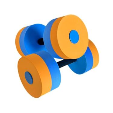 Imagem de Dynwave Halteres para exercícios aquáticos, barras de natação, resistência para piscina, fitness, equipamento aeróbico aquático portátil, halteres flutuantes, Laranja Azul