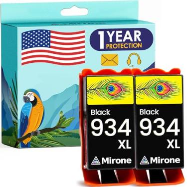 Imagem de Mirone Cartuchos de tinta compatíveis de substituição para HP 934 pacote combo para HP 934xl 934 Combo Pack XL Officejet Pro 6830 2bk
