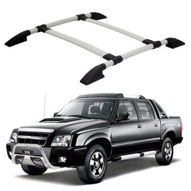 Imagem de Rack Teto Bagageiro S10 2010 2011 Prata Parafu. Cabine Dupla - Solar