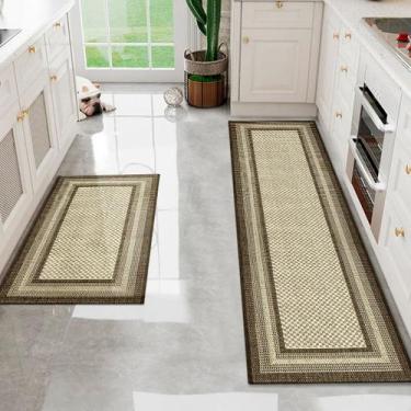 Imagem de Kit Tapete Passadeira 2 pç Cozinha Antiderrapante Js Mol M70 - IDEALIZ