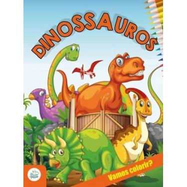 Imagem de Vamos colorir dinossauros - PASSO A PASSO, 3