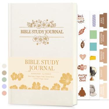 Imagem de XKDOUS Diário de estudo da Bíblia, diário de notas da igreja, suprimentos de estudo bíblico, cadernos bíblicos para anotações, reflexão, oração, 21 cm, caderno de estudo bíblico guiado para mulheres