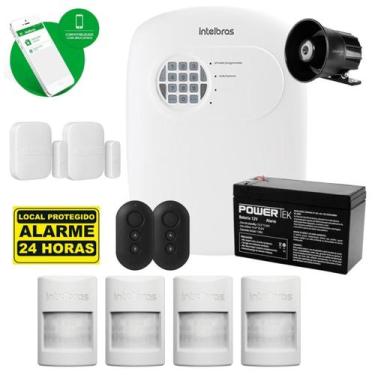 Imagem de Kit Alarme Híbrido ANM 24 NET Intelbras c/ 6 Sensores e 100m de Cabo