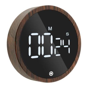 Imagem de Temporizadores digitais de cozinha, visor de LED grande com temporizadores visuais, 3 níveis de volume ajustável, temporizador de contagem regressiva magnética para sala de aula, estudo fitness, fácil