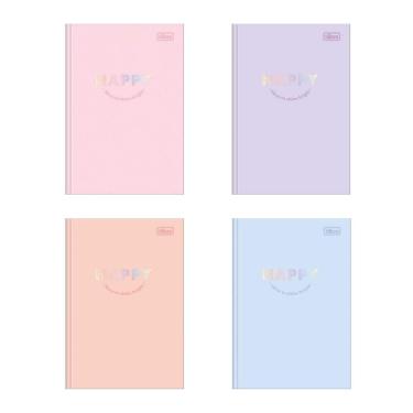 Imagem de Caderno brochura capa dura 1/4 80 folhas Happy Tilibra