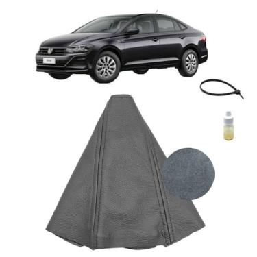 Imagem de Forração Coifa Couro Marcha Alavanca Câmbio Manual Virtus Highline 201