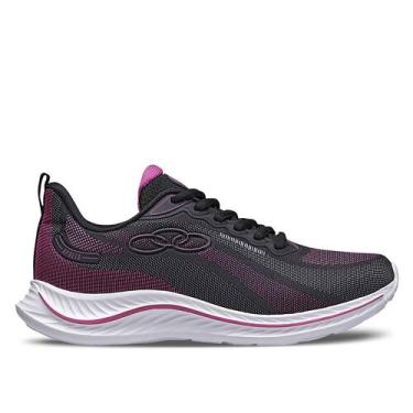 Imagem de Tênis Olympikus Apolis Feminino, Preto, Pink, 39