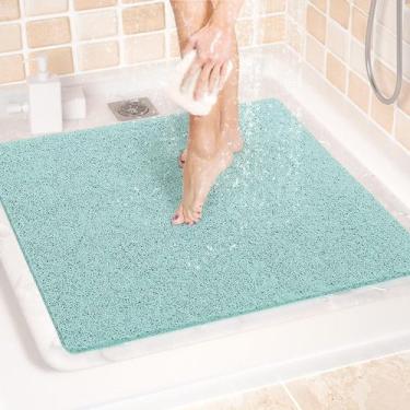 Imagem de Tapete de banho LuxStep para banheira antiderrapante 60x60cm PVC verde