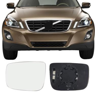 Imagem de Vidro de substituição do espelho lateral do motorista para Volvo XC60 2010-2017, placa traseira aquecida para vidro retrovisor esquerdo para Volvo XC60 2010 2011 2012 2013 2014 2015 2016 2017