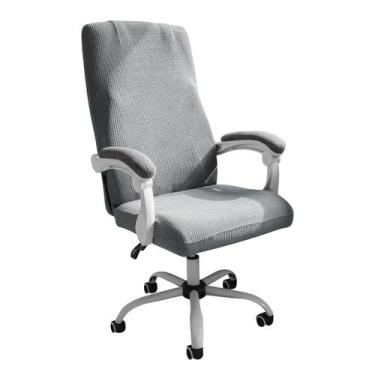 Imagem de Capa de cadeira de escritório FORCHEER Large Stretchable Light Grey XL