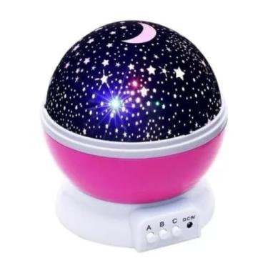 Imagem de Luminária Projetor Estrela 360 Graus Galaxy Star Master Luz Noturna Infantil Abajur Rgb Usb ou Pilhas (Pink)