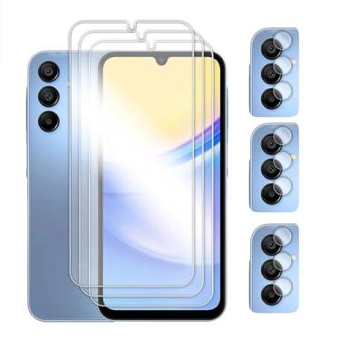 Imagem de Para Samsung A16 A17 5G, vidro temperado com cola completa e filme protetor de tela transparente