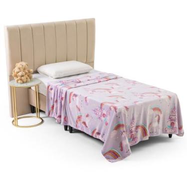 Imagem de Cobertor Manta Solteiro Infantil Flanel Microfibra Toque Extra Macio S