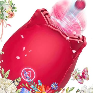 Imagem de Rose_Adult_Tool 2024 Brinquedos femininos, 10 lambidas presentes à prova d'água máquina elétrica automática de brinquedos adultos USB recarregável rosas vermelhas KK-02