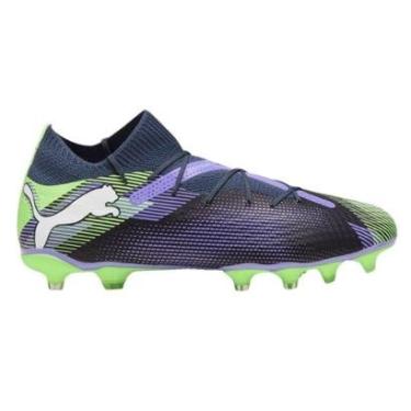 Imagem de Chuteira Puma Future 7 Pro FG/AG - Verde e Roxo 42-Masculino