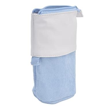 Imagem de aqxreight Estojo de Lápis Suporte para Caneta Bonito Estojo Telescópico Bolsa de Maquiagem Portátil para Estudantes Escolares Escritório Mulheres Adolescentes Loja Verde Limpa Fácil Uso Durável