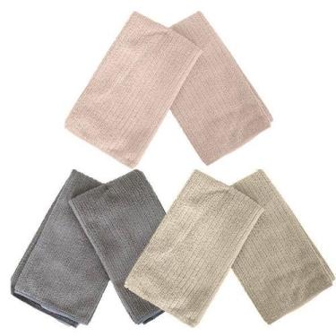 Imagem de Kit 6 Pano Limpeza Magico Microfibra Absorve 40X48 Pra Jg2 - Idealiza