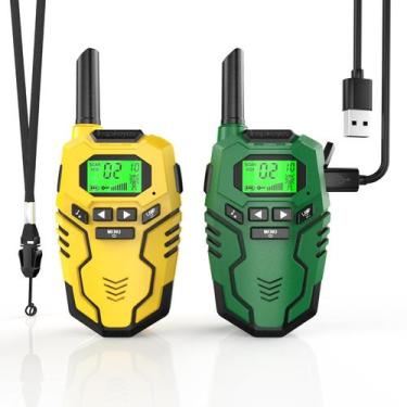 Imagem de Walkie Talkies Inspireyes recarregáveis para crianças de 7 a 12 anos, 
