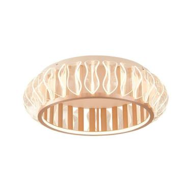 Imagem de Plafon Nordecor Wavy 2948 Led Bivolt Ouro Champagne 2700K
