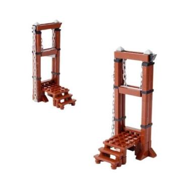 Imagem de Kit De Blocos De Montar MOC: Cenário De Prisão Com Castelo Medieval, C