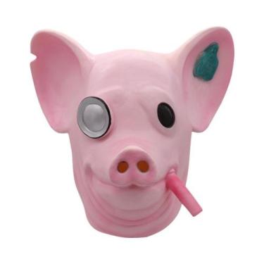 Imagem de Máscara de látex Watchdogs Legion Pink Pig para o carnaval de Hallowee
