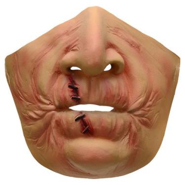 Imagem de Máscara de cosplay Halloween Half Face Creative Scar Spoof M - yiweisa