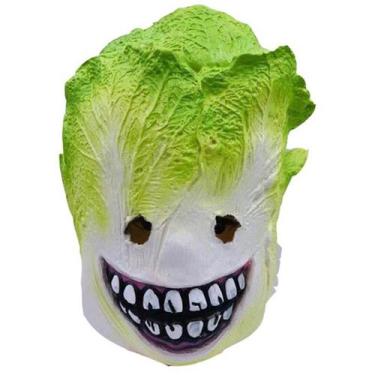Imagem de Máscara de repolho, látex, rosto inteiro, adereços de fantasia de cosp