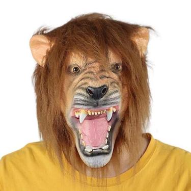 Imagem de Máscara de cosplay Lions Kings Latex Halloween Carnaval Páscoa - yiwei