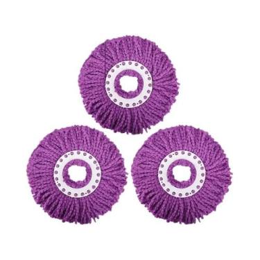 Imagem de Cabeça De Mop Microfibra Universal Rotativa 360 Graus, Pano De Mop Red