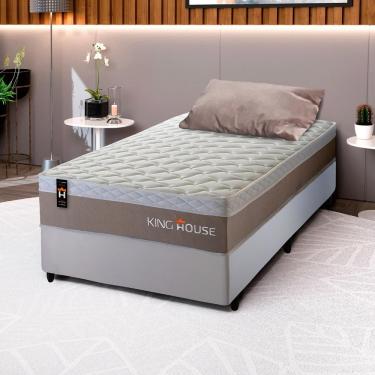 Imagem de Cama Box Molas Ensacadas Sheffield 96x203 Bege King House