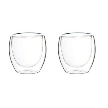Imagem de Jogo de copo de vidro duplo borossilicato 02 peças - Wincy
