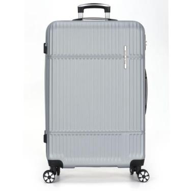 Imagem de Mala De Viagem Grande Rodinhas 360 32kg Original Polo King, Prata, Mf1
