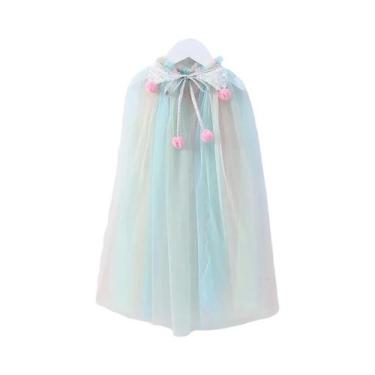 Imagem de Capa de Princesa para Meninas - Fantasia Infantil com Lantejoulas para