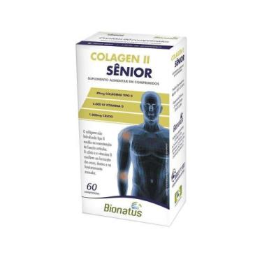 Imagem de COLAGEN II SENIOR COLÁGENO+VIT.D+ CALCIO 60cpr Bionatus (37938)