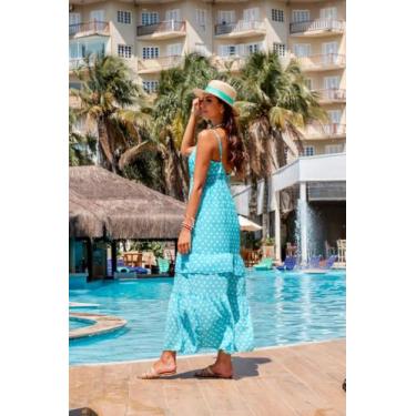 Imagem de Vestido poá em crepe com babados - Mayblue , G