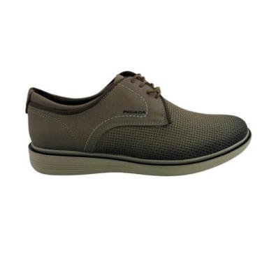 Imagem de Sapato Masculino Pegada 126113-04 Masculino Em Couro, Areia, Conhaque,