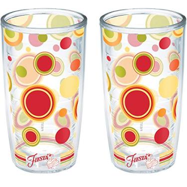Imagem de Tervis Feito nos EUA Copo Térmico Fiesta de Parede Dupla Mantém Bebidas Frias e Quentes, 473 ml - 2 unidades, Sunny Dots