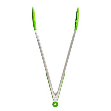 Imagem de UPTALY Pinças de grelha extra longas de 45 cm (1 peça verde esmeralda), pinças de churrasco de aço inoxidável com alça longa, pegador de alimentos de tamanho grande, pegador de carne engrossado, pegador de servir estendido