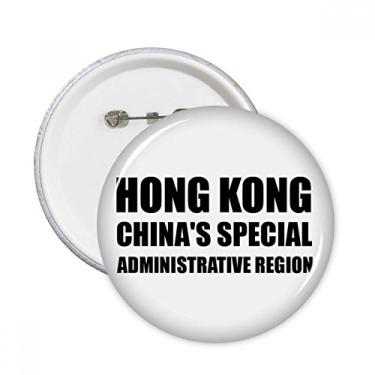 Imagem de Hong Kong China Região administrativa especial pinos redondos crachá botão emblema decoração acessório 5 peças