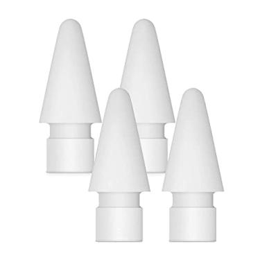 Imagem de SLAUNT Pacote com 4 pontas de substituição para canetas Stylus compatíveis com Apple Pencil 1ª e 2ª geração para iPad Pro