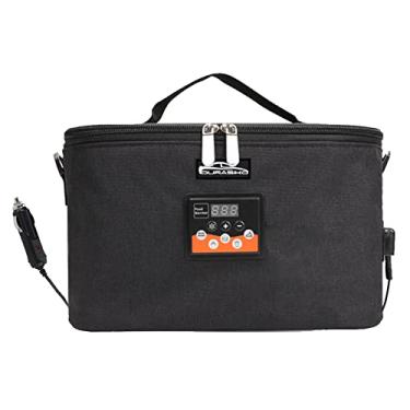 Imagem de DURASIKO Aquecedor de mamadeira portátil para carro com tela digital, bolsa de aquecimento de leite de temperatura constante, temperatura ajustável, bolsa multiuso para aquecer mamadeiras, capacidade