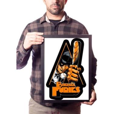 Imagem de Quadro Baseball Furies Filme The Warriors Arte Laranja Mecan - Fanarte